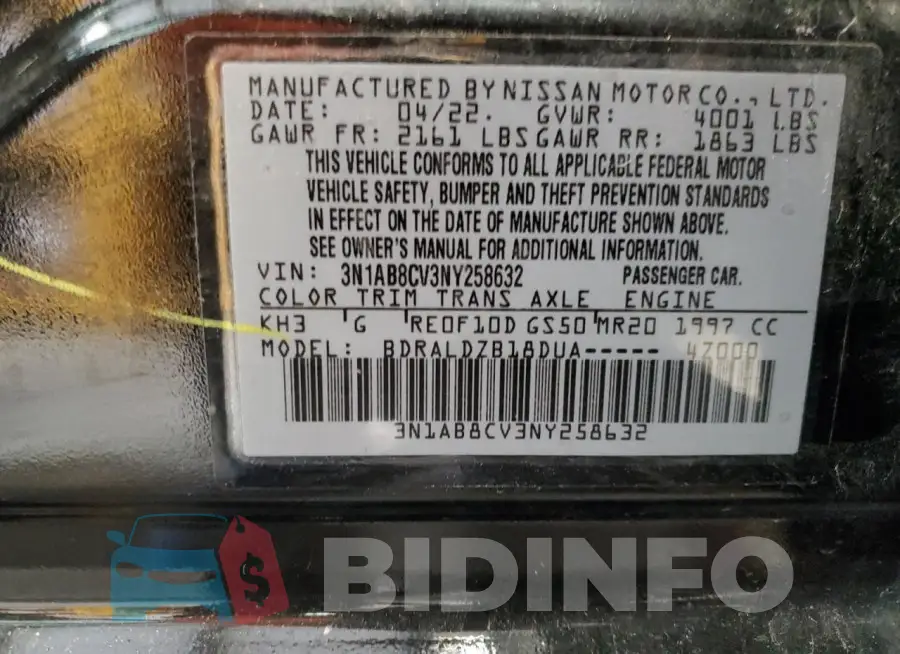 3N1AB8CV3NY258632 Photo# 12