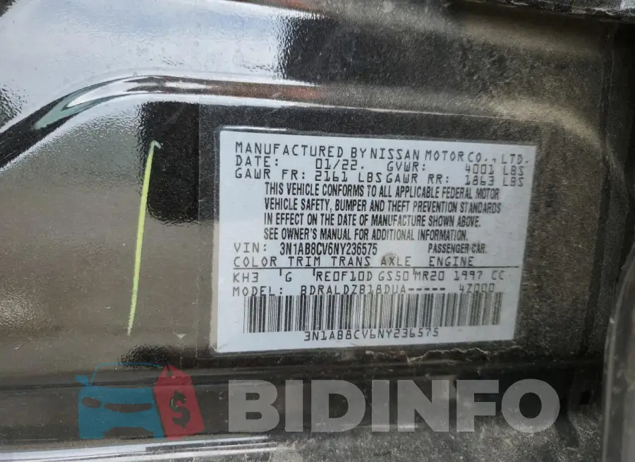 3N1AB8CV6NY236575 Photo# 12