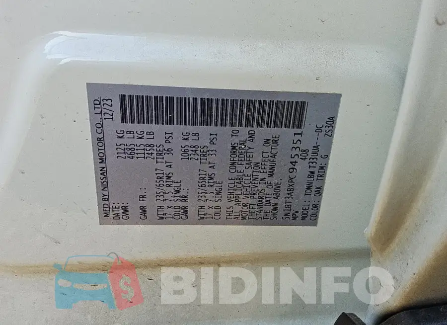 5N1BT3ABXPC945351 Photo# 13