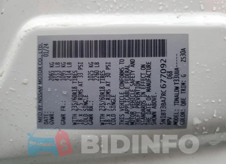 5N1BT3BA7RC677092 Photo# 13