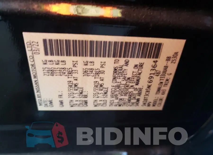 5N1BT3CB5NC691364 Photo# 12