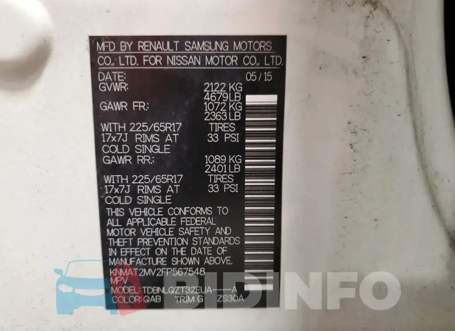 KNMAT2MV2FP567548 Photo# 14
