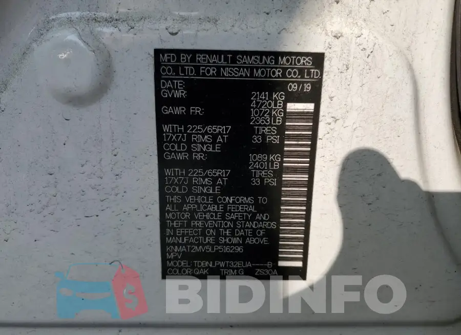 KNMAT2MV5LP516296 Photo# 13