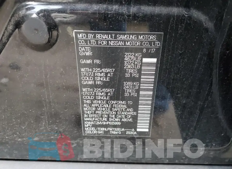 KNMAT2MV9HP615999 Photo# 13