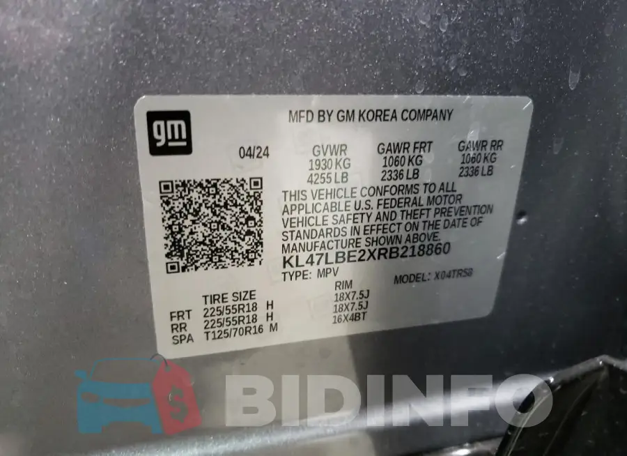 KL47LBE2XRB218860 Photo# 13