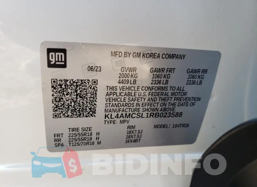 KL4AMCSL1RB023588 Photo# 13