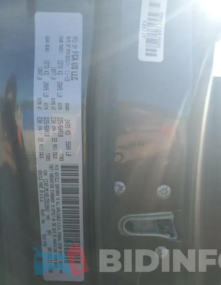 1C4PJMLN9LD553902 Photo# 13