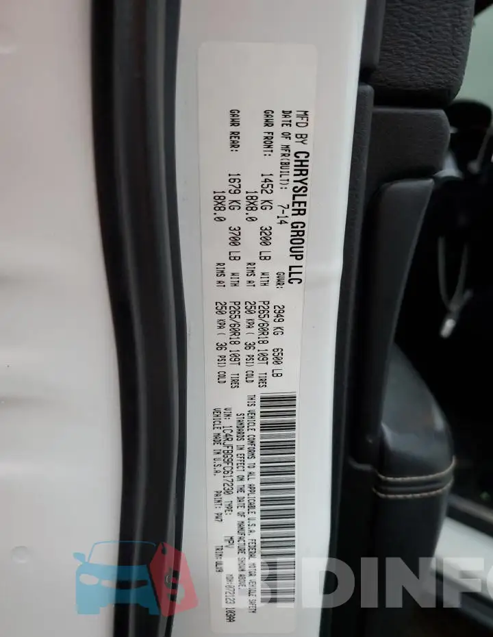 1C4RJFBG9FC617230 Photo# 13