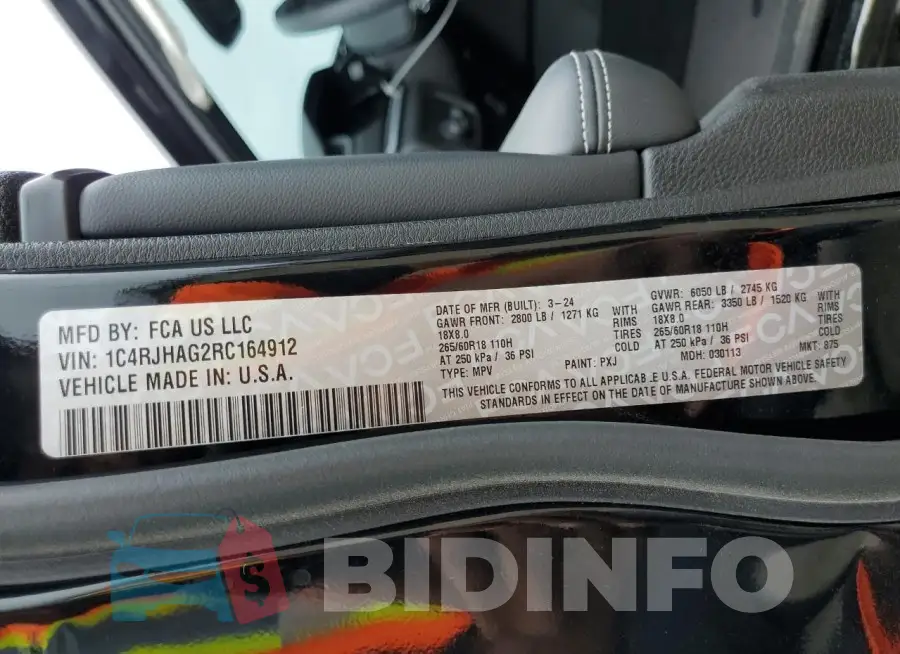 1C4RJHAG2RC164912 Photo# 12