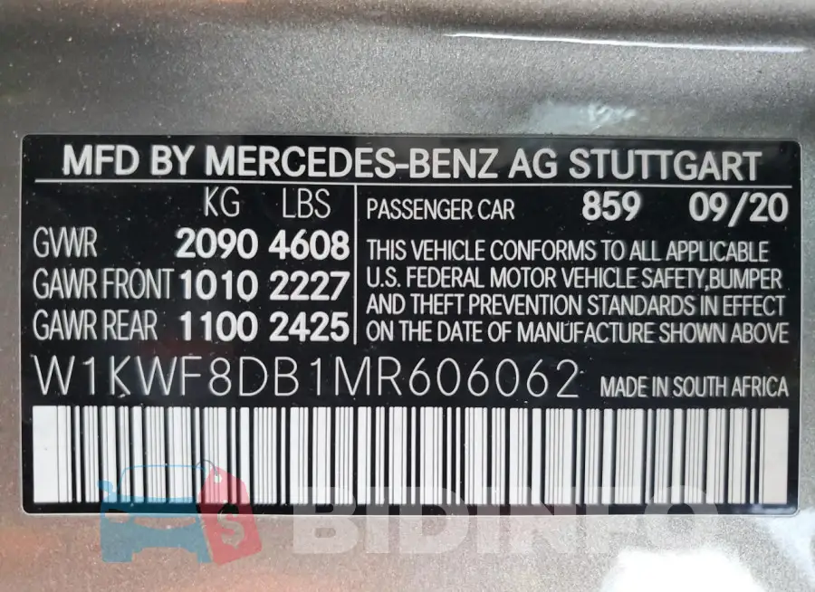 W1KWF8DB1MR606062 Photo# 13