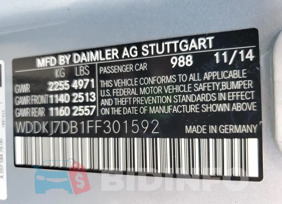 WDDKJ7DB1FF301592 Photo# 12
