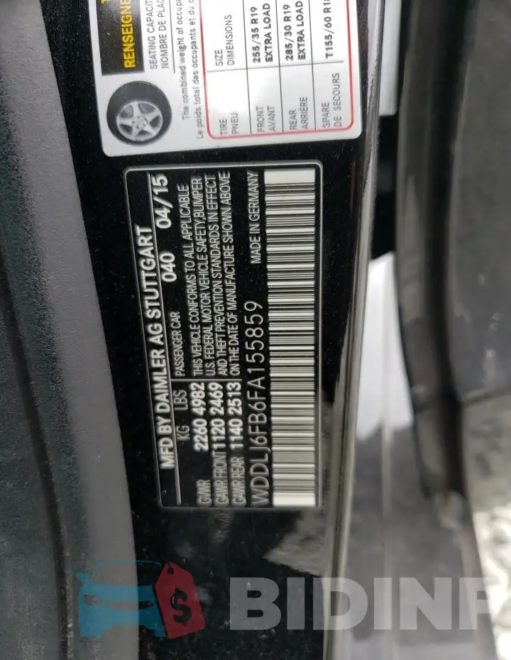 WDDLJ6FB6FA155859 Photo# 12
