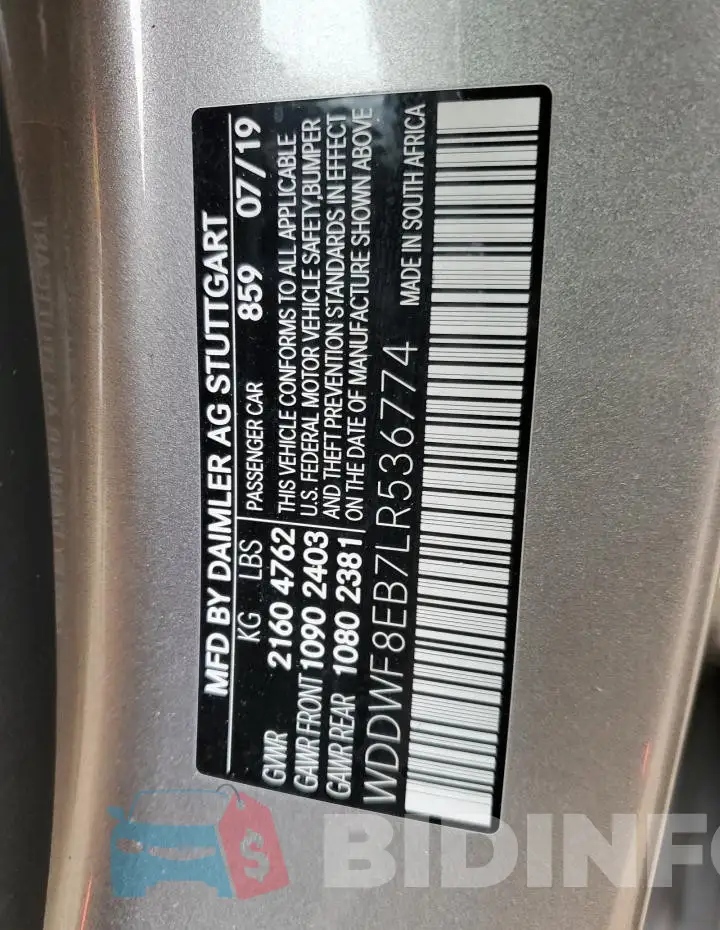 WDDWF8EB7LR536774 Photo# 12