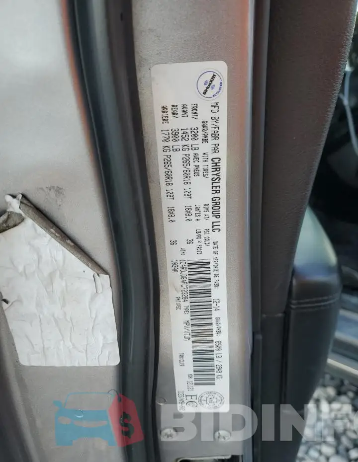 1C4RDJDG4FC723284 Photo# 13