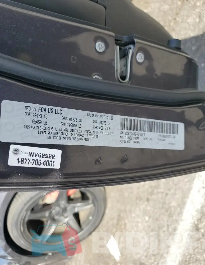 2C3CDXGJ3HH510816 Photo# 12
