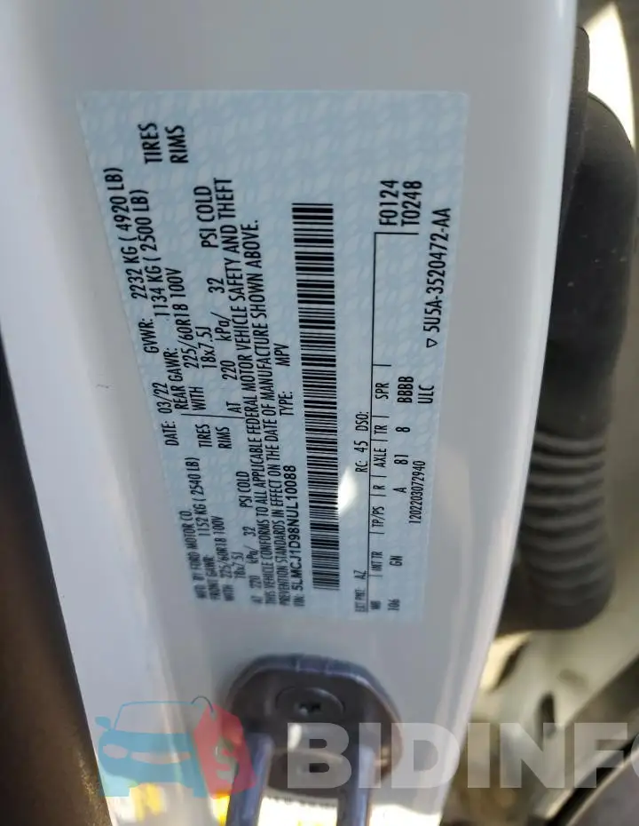 5LMCJ1D98NUL10088 Photo# 12