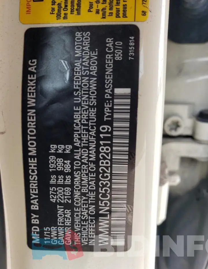 WMWLN5C53G2B28119 Photo# 12