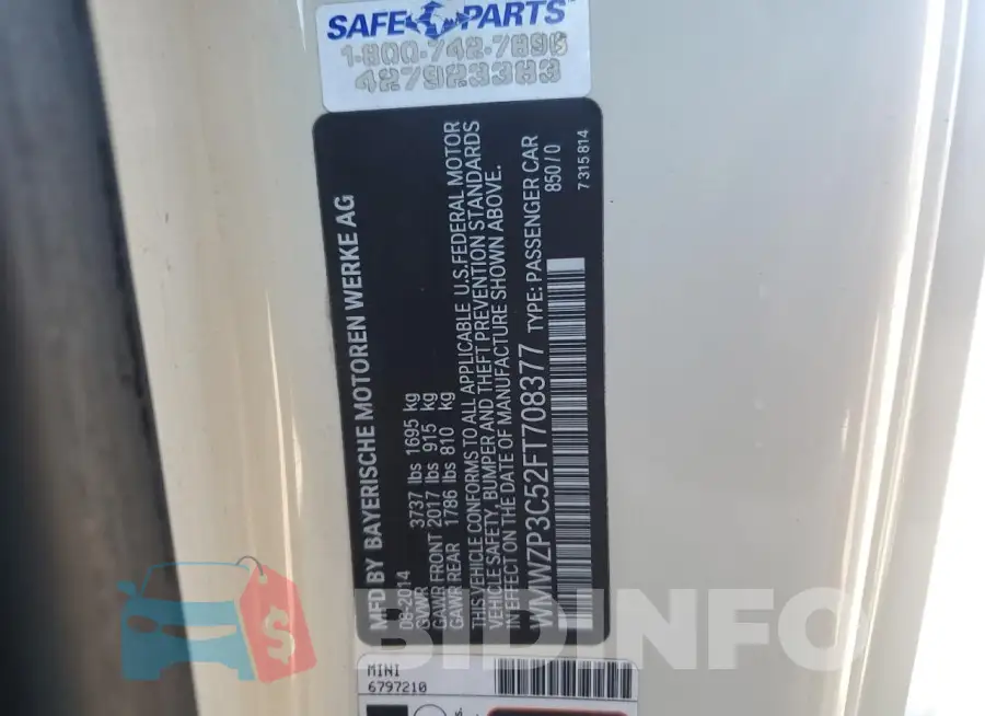 WMWZP3C52FT708377 Photo# 12
