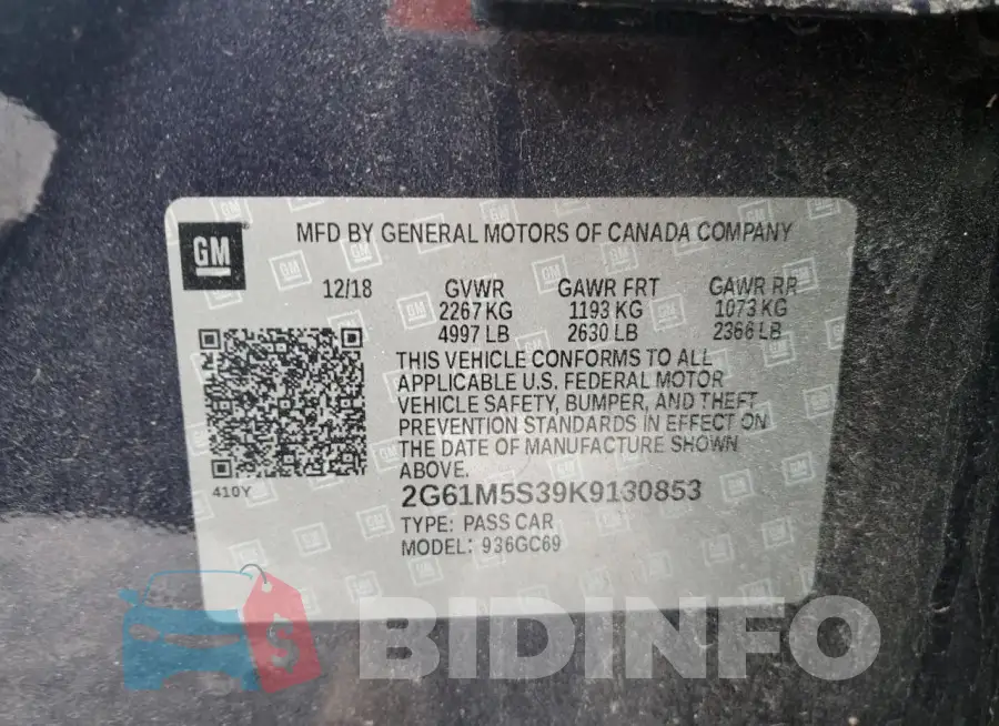 2G61M5S39K9130853 Photo# 12