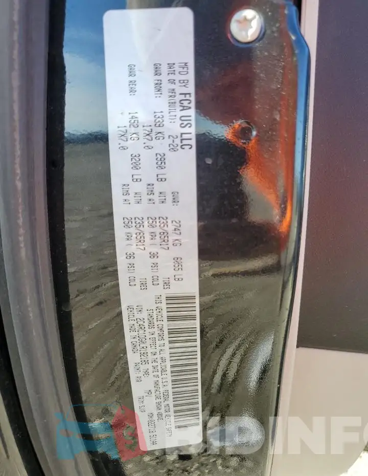 2C4RC1DG0LR192185 Photo# 13