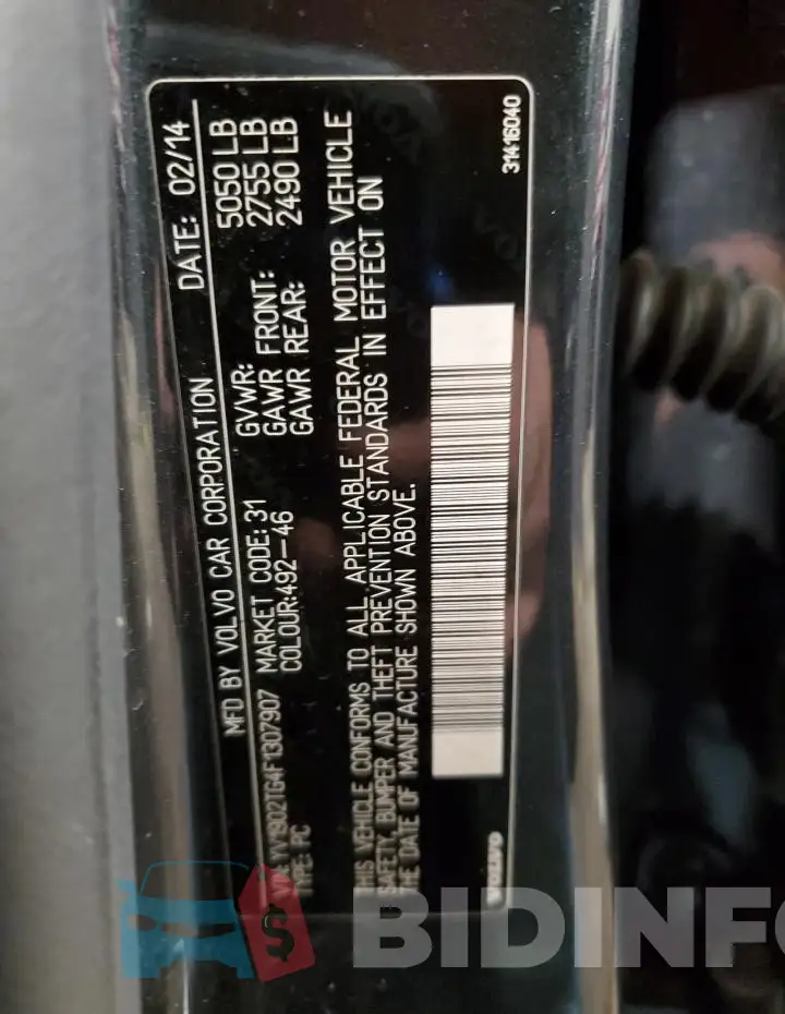 YV1902TG4F1307907 Photo# 12