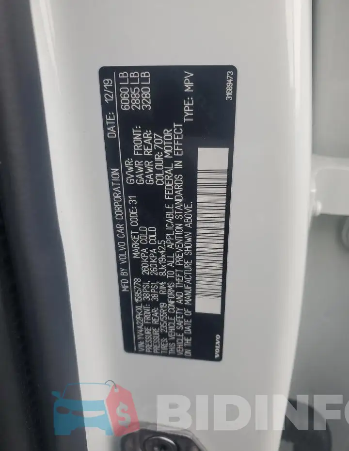 YV4A22PKXL1585778 Photo# 13