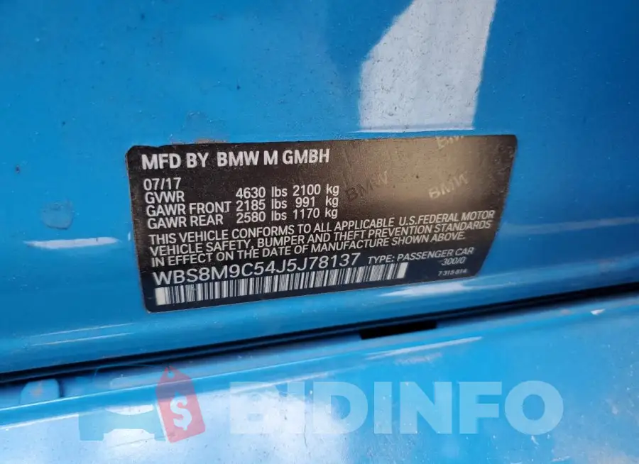WBS8M9C54J5J78137 Photo# 13