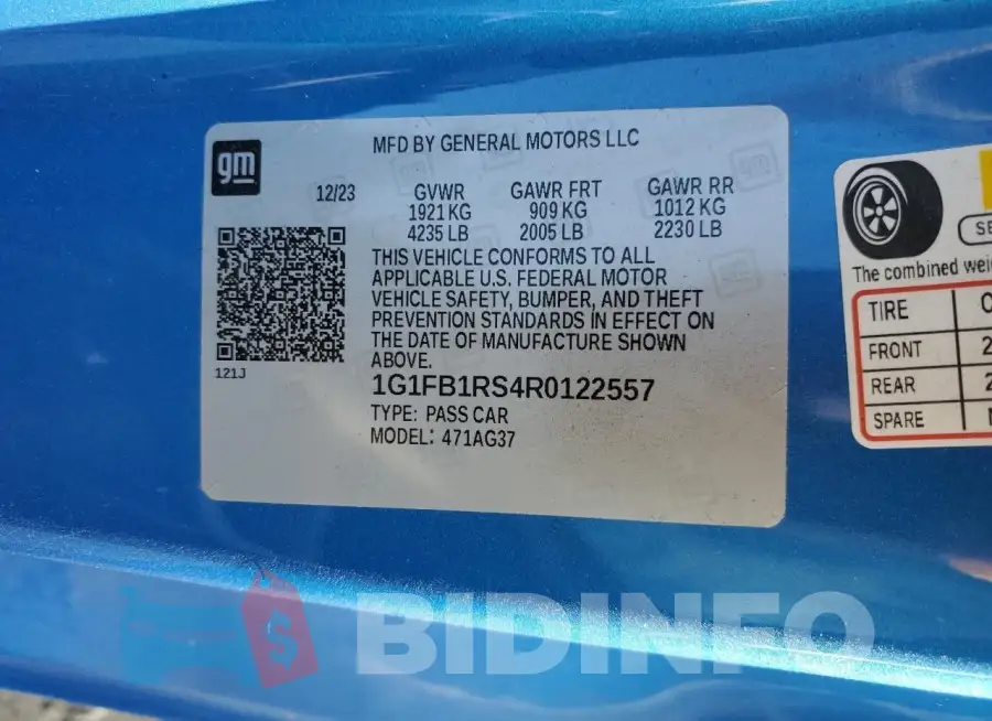 1G1FB1RS4R0122557 Photo# 12