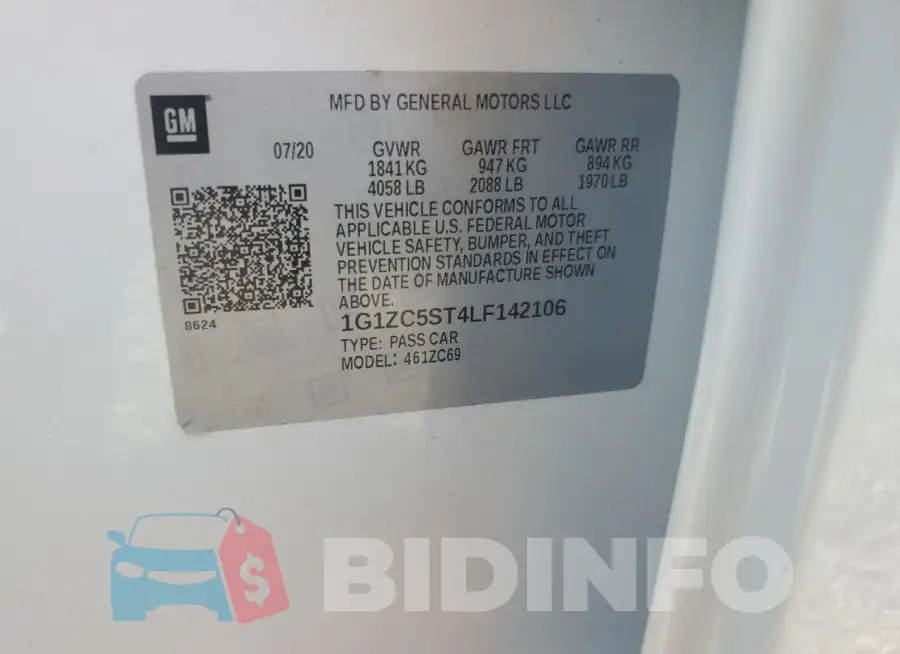 1G1ZC5ST4LF142106 Photo# 13