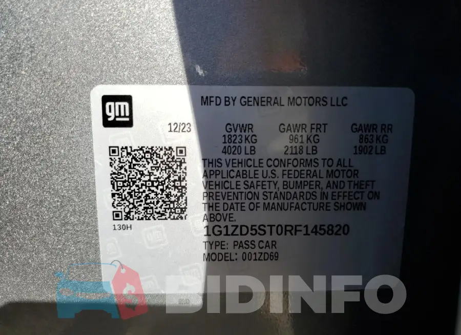 1G1ZD5ST0RF145820 Photo# 13