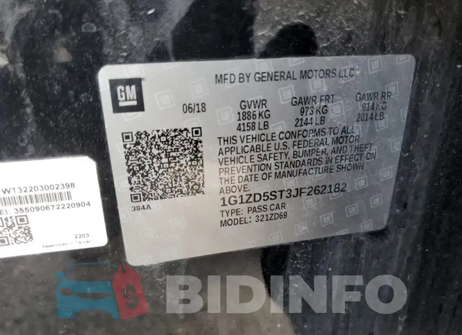 1G1ZD5ST3JF262182 Photo# 12