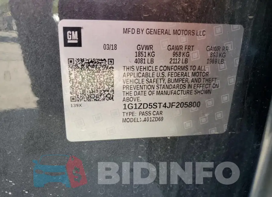 1G1ZD5ST4JF205800 Photo# 12