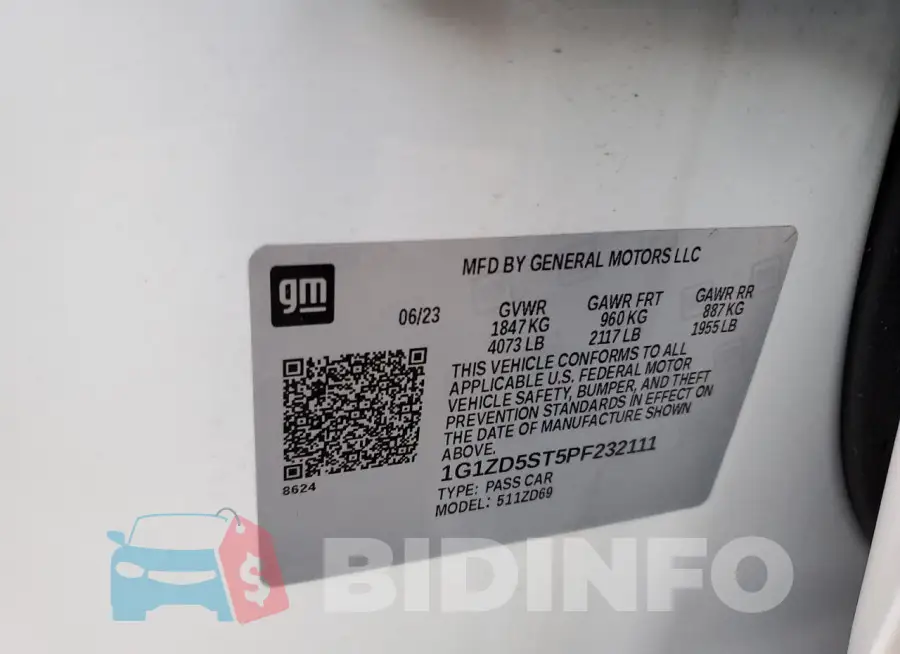 1G1ZD5ST5PF232111 Photo# 13