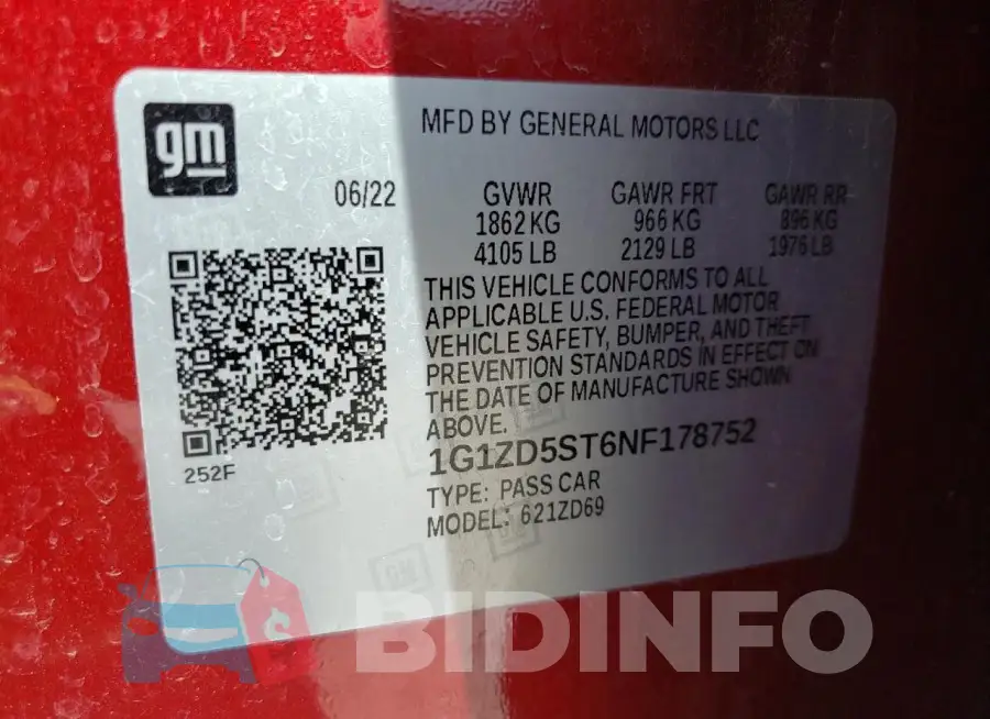 1G1ZD5ST6NF178752 Photo# 12
