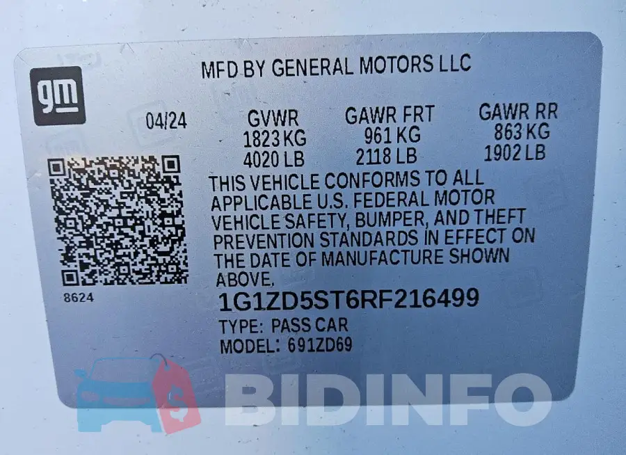 1G1ZD5ST6RF216499 Photo# 13