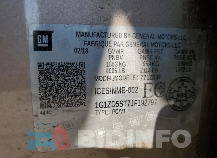1G1ZD5ST7JF192797 Photo# 12