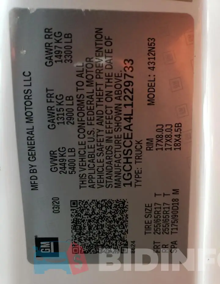 1GCHSCEA4L1229733 Photo# 12