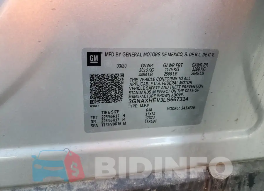 3GNAXHEV3LS667314 Photo# 13