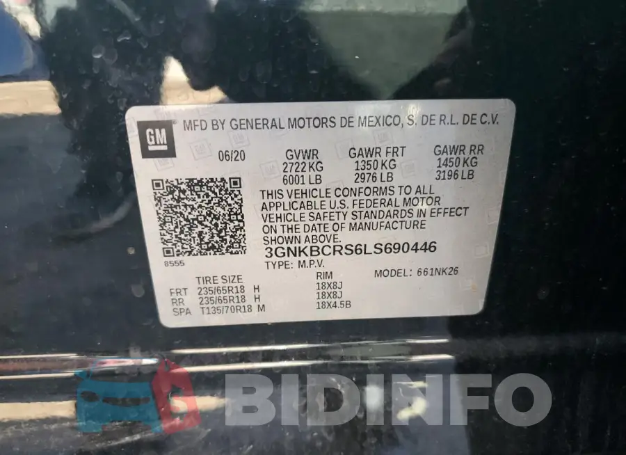 3GNKBCRS6LS690446 Photo# 13