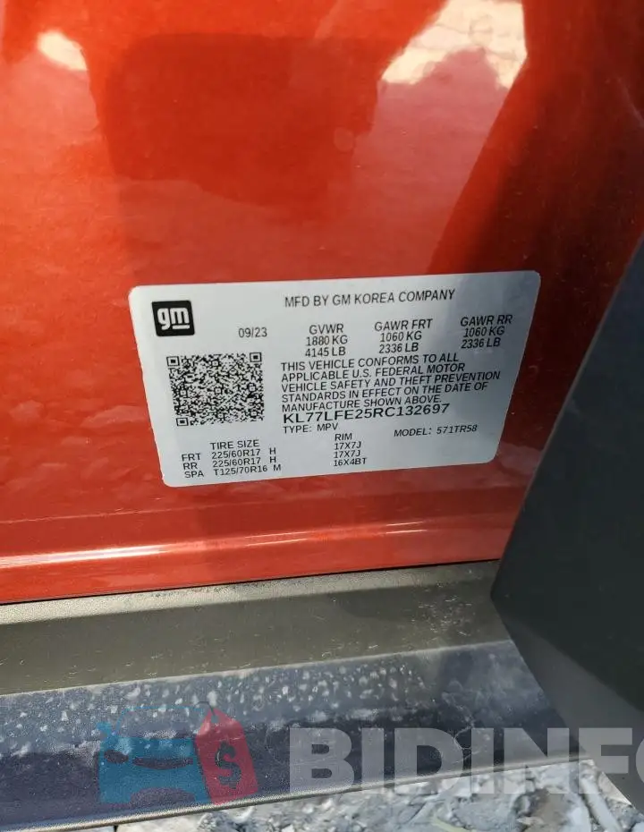 KL77LFE25RC132697 Photo# 12