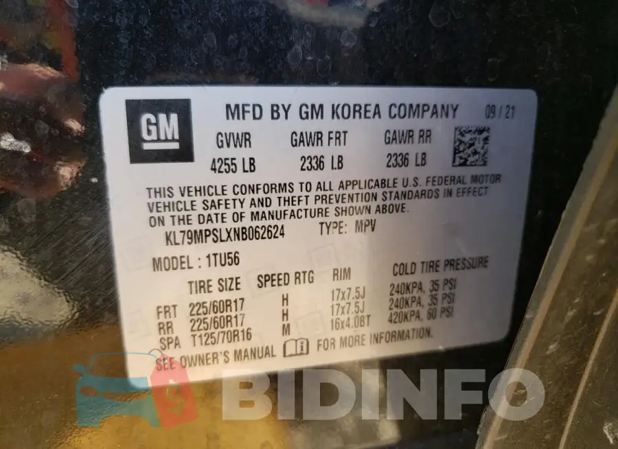 KL79MPSLXNB062624 Photo# 13