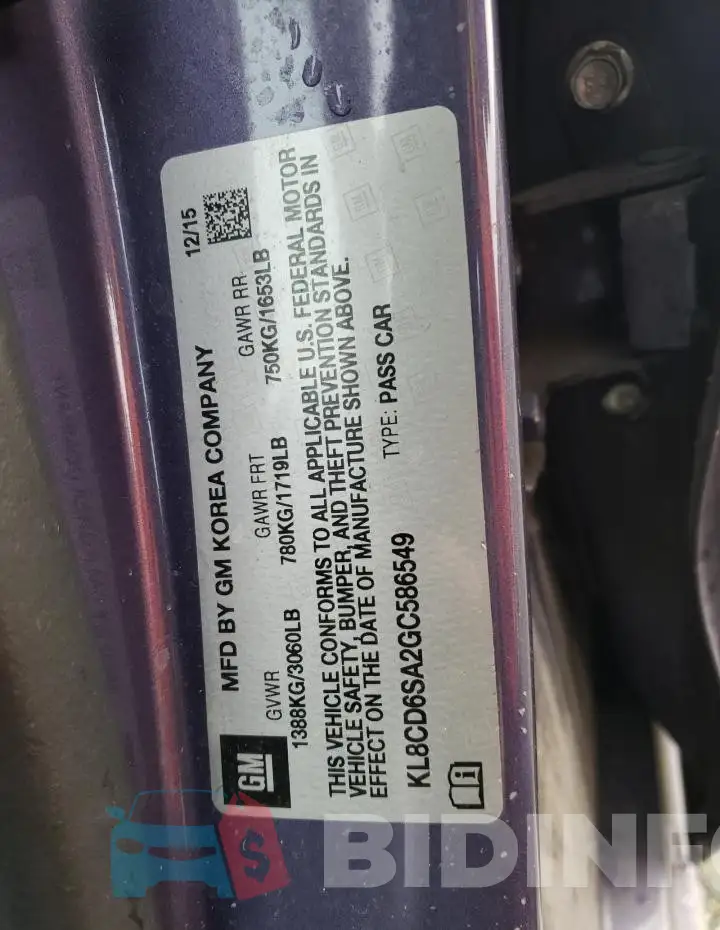 KL8CD6SA2GC586549 Photo# 12