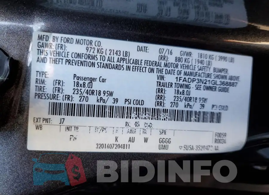 1FADP3N21GL368887 Photo# 12