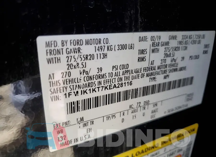 1FMJK1KT7KEA28116 Photo# 14