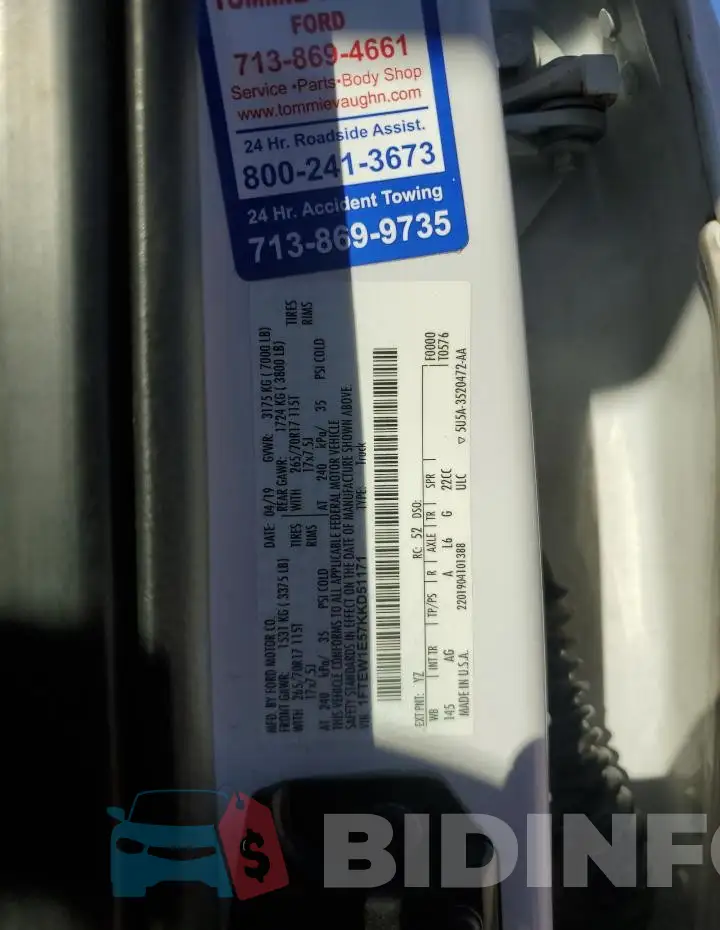 1FTEW1E57KKD51171 Photo# 12