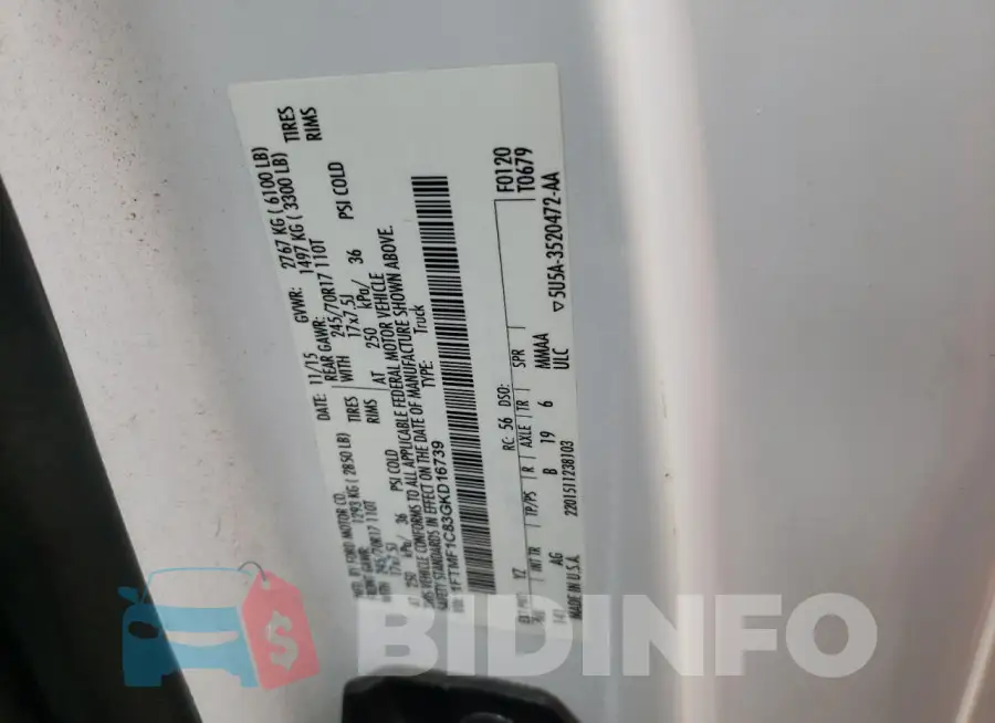 1FTMF1C83GKD16739 Photo# 12