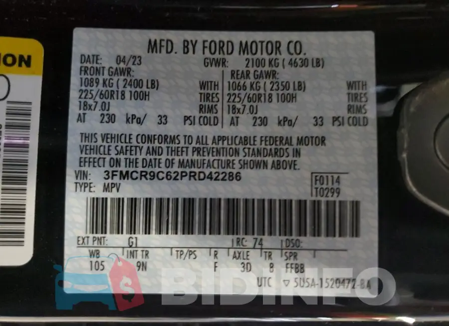 3FMCR9C62PRD42286 Photo# 14