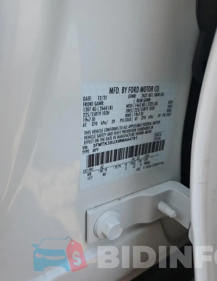3FMTK3SUXMMA64781 Photo# 12