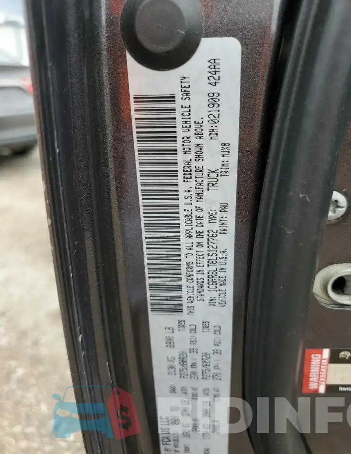 1C6RR6LT6LS127762 Photo# 12