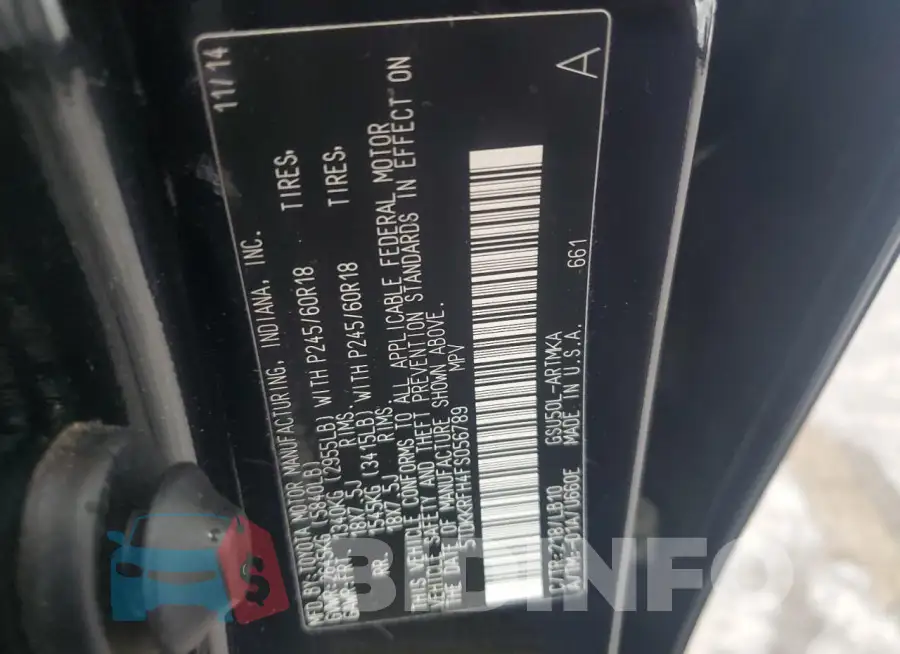 5TDKKRFH4FS056789 Photo# 13